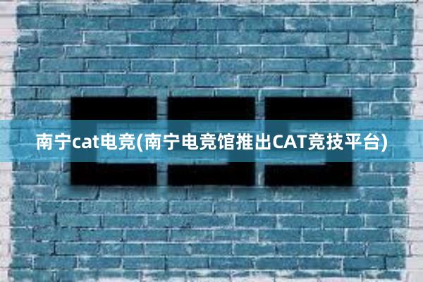 南宁cat电竞(南宁电竞馆推出CAT竞技平台)